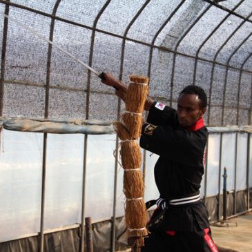 A TKD master from Ethiopia comes to Korea for the instructor course. 이디오피아 태권도 관장 한국에서 검무예 사범 교육